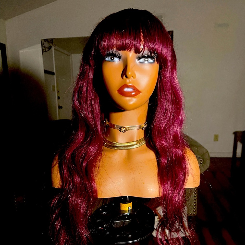 ⭐️⭐️⭐️⭐️SOLD⭐️⭐️⭐️⭐️99J 100% HUMAN HAIR WIG FROM UNICE HAIR!!! And bundle set!⭐️